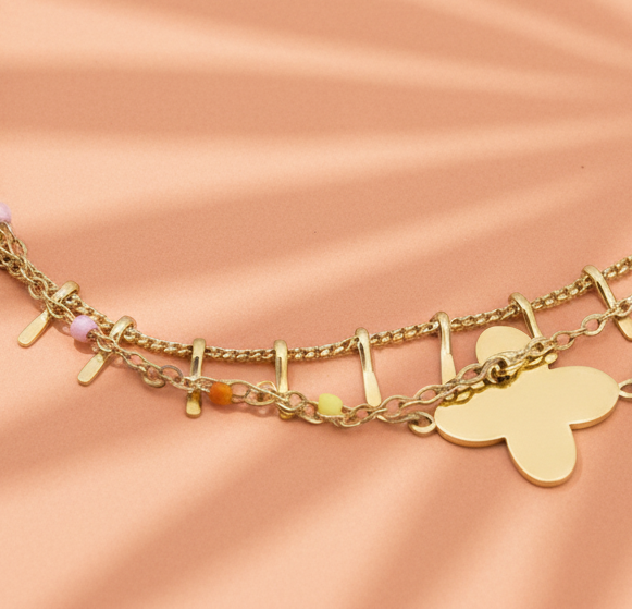 Biarritz — Bracelet 3 Rangs Multicolore