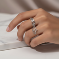 Venise — Bague Chaîne & Étoile Pendante