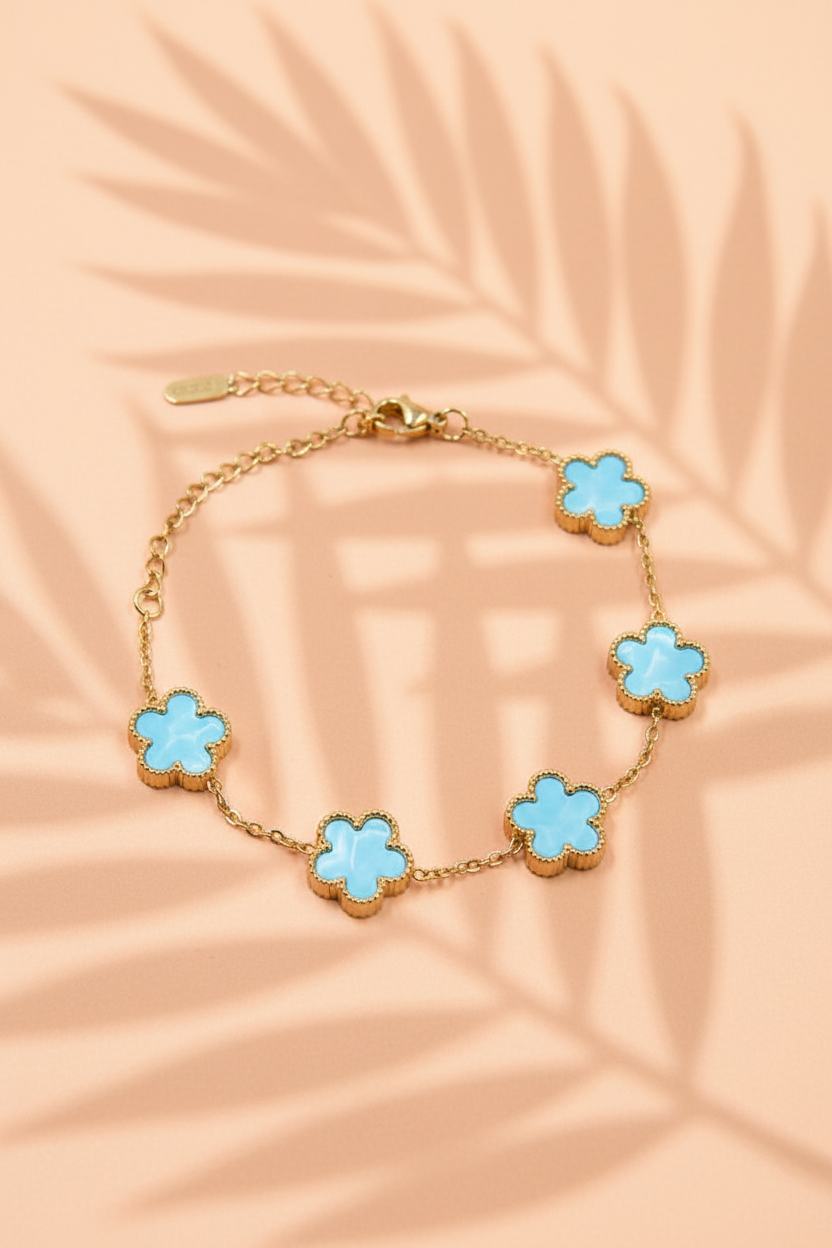 Amalfi — Bracelet Trèfle Coloré