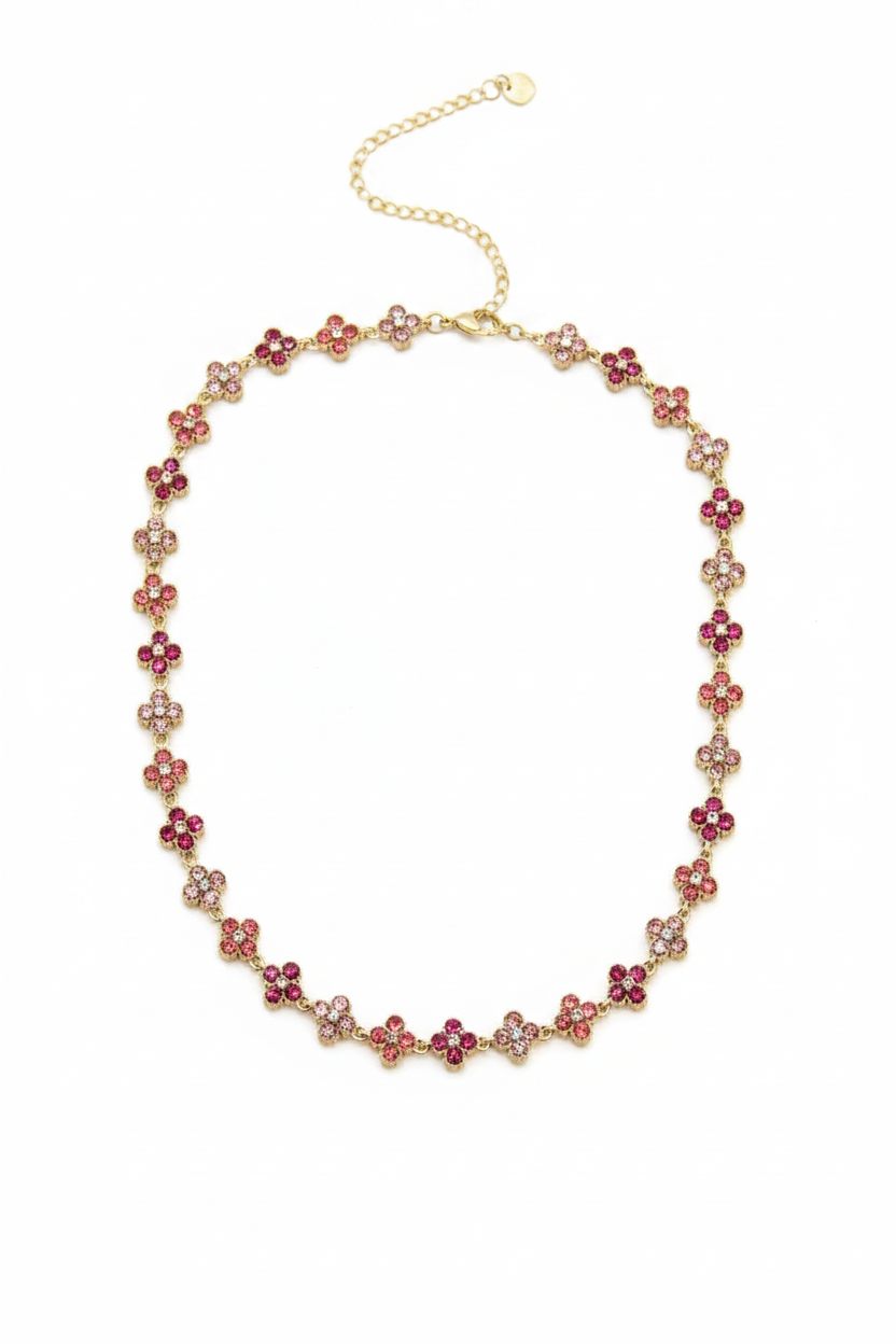 Essaouira- collier trèfle en zircon