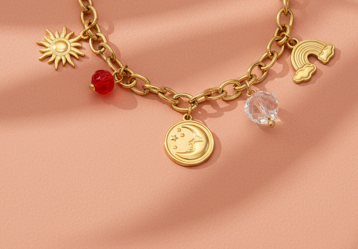 Bracelet Ibiza - Charms Dorés