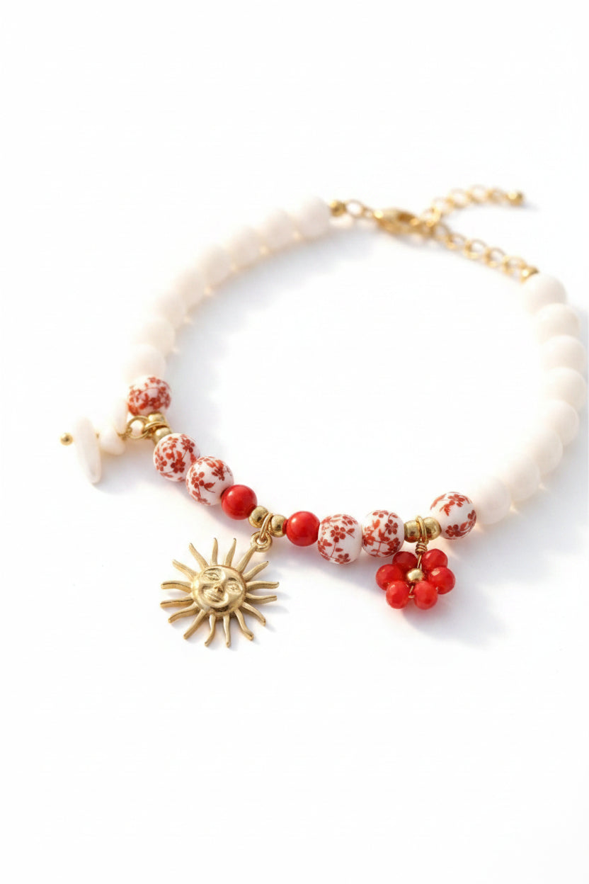 Marbella- bracelet perles & breloques