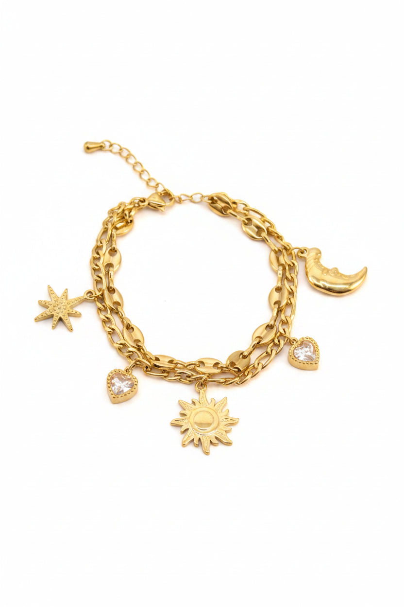 Soller-Bracelet 2 rangs breloque