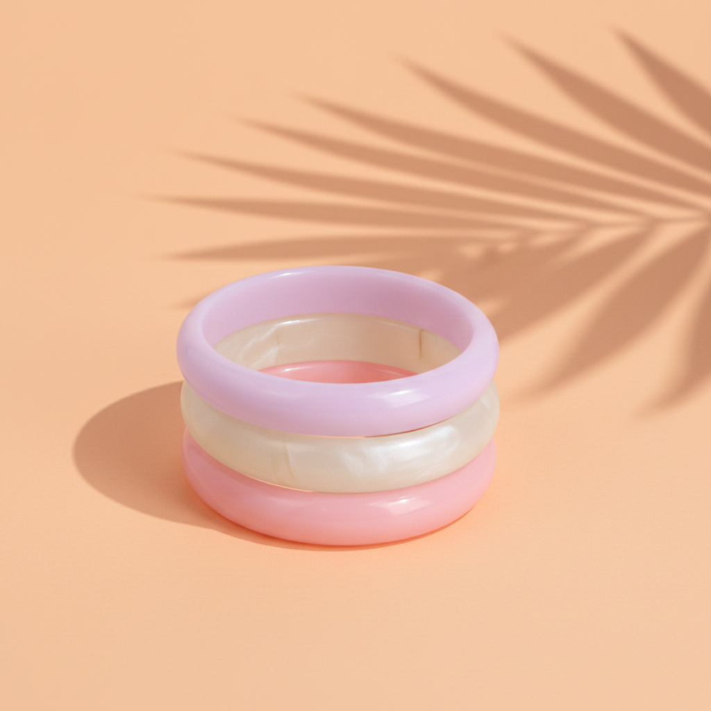 Copacabana - Lot de 3 bracelets résine
