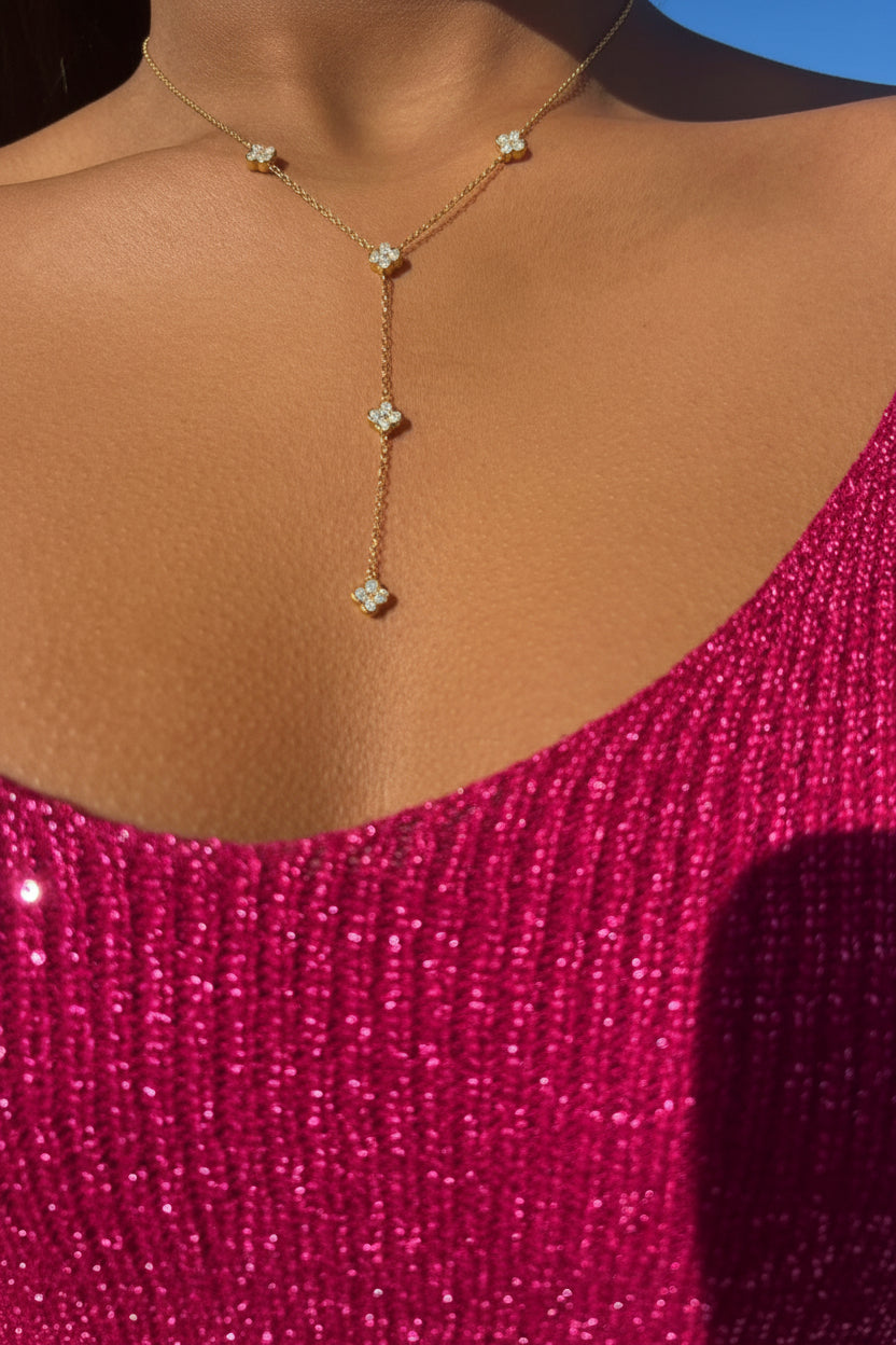 Collier en Y Trèfle Nur