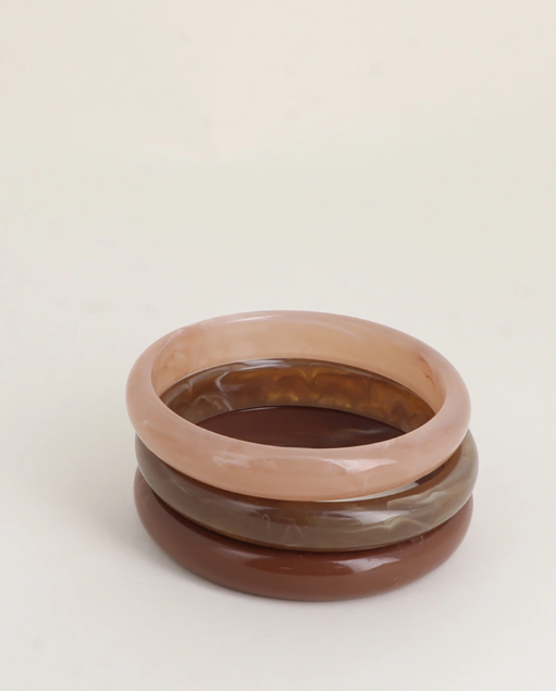 Copacabana - Lot de 3 bracelets résine